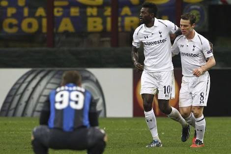 March 2013 - Inter managed to stage a comeback against Tottenham in the Europa League, overturning a 3-0 deficit first leg. Took the game to extra time only to concede a goal in the 96th to Adebayor. Inter crashed out 4-4 on aggregate