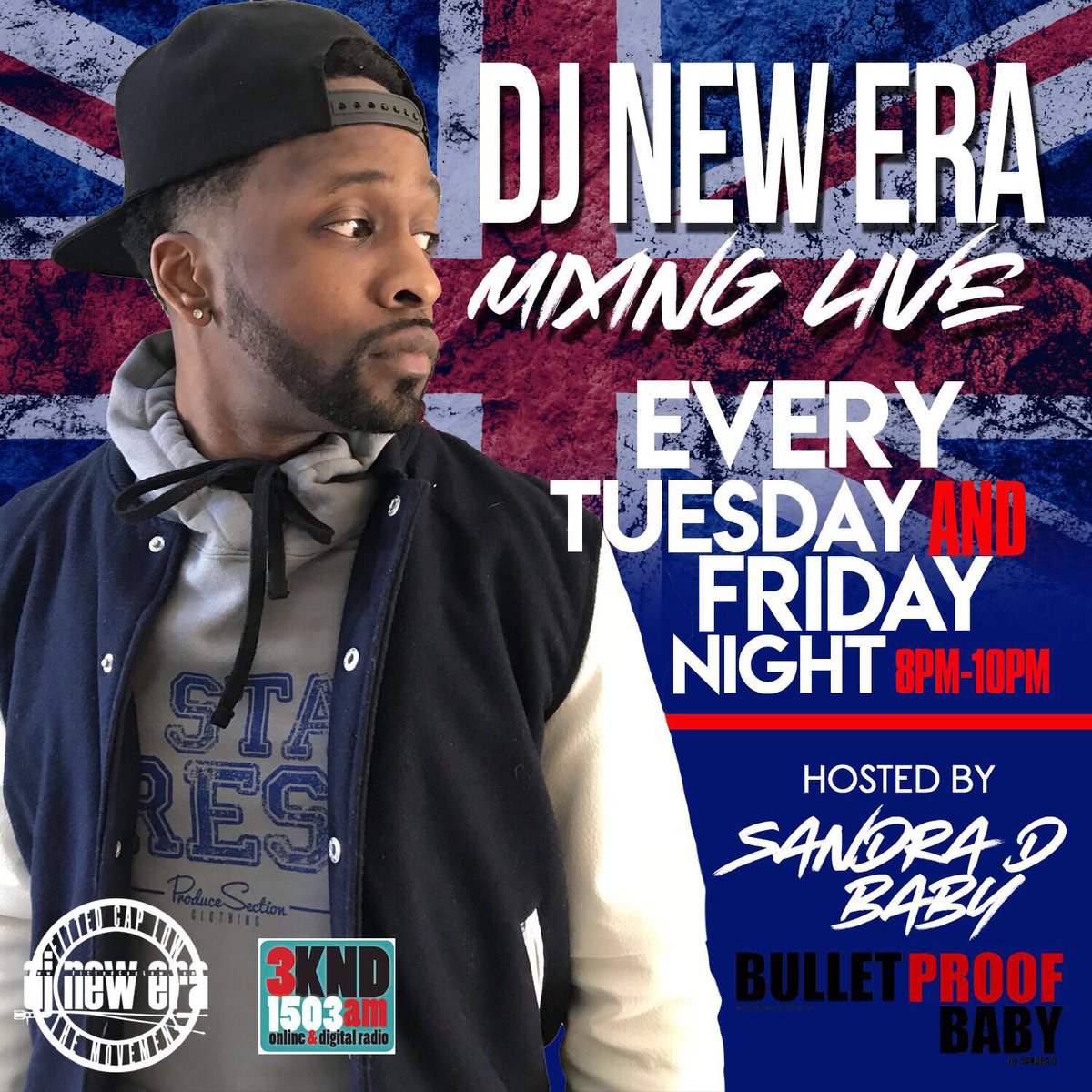 sandradbaby13's tweet image. Be sure to tune into Bulletproof Baby radio tonight on @3knd with special guest Dj New Era from USA #sandradbaby #djnewera #melbourneradio non stop RnB @Djnewera