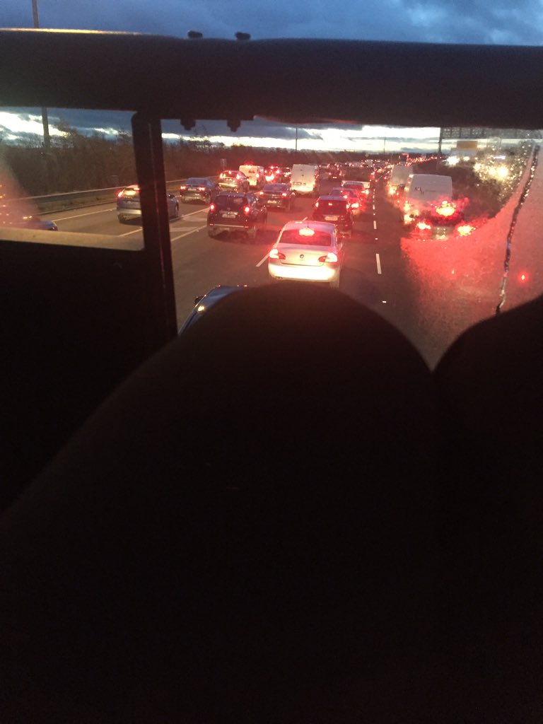 Harriskaty's tweet photo. @aaroadwatch Approaching Dublin airport heading into the city #aaroadwatch https://t.co/e5gNzwPq9s