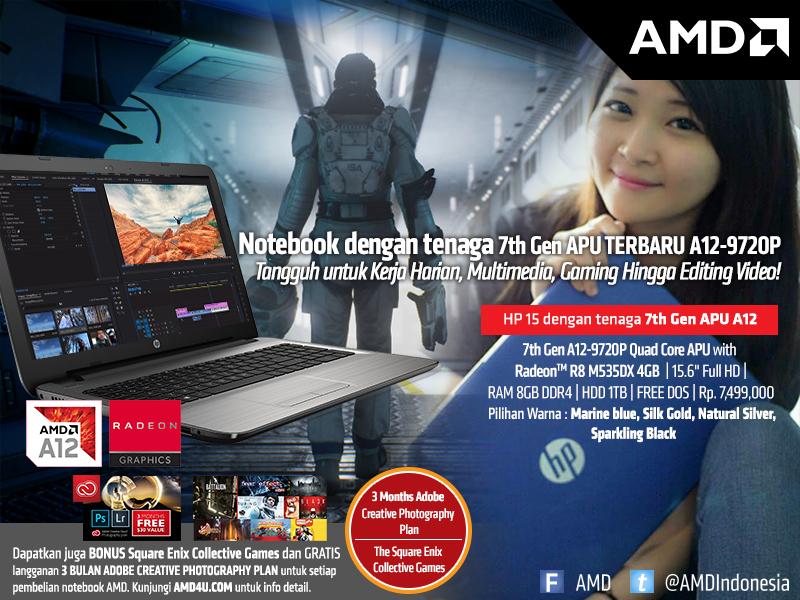 AMDIndonesia's tweet photo. Red Team Angel Momo Chan sudah buktikan sendiri ketangguhan #AMDNotebook HP 15-BW072AX ini dengan memakainya untuk editing foto, video & bahkan gaming lho! Lihat yuk review dari Momo Chan mengenai performa #AMDNotebook ini selengkapnya di link berikut https://t.co/qweBE5OSTC https://t.co/oxv8yRKXRx