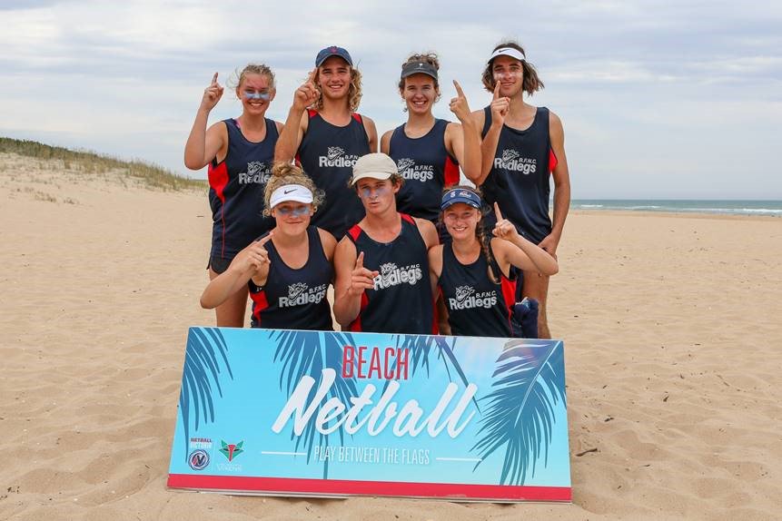 netballvic's tweet photo. Congratulations to the winners from the Lakes Entrance Beach Netball on the weekend! 🎉
🏐Mixed Division:
Red Eagles def Boiling Point
🏐Women's Division:
Wildcats def Seaspray Sharks
Thanks to everyone who got involved! 🏖️
#PlayBetweenTheFlags @LoveEastGippy @VicHealth https://t.co/OFvFKxoheQ