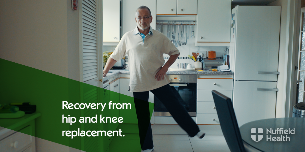 NuffieldHealth's tweet photo. Getting recovery right is key to a successful hip or knee replacement. Our expert explains what to do to get back on your feet faster. https://t.co/fj2wpYUHF3 https://t.co/GMDv4I4f0N