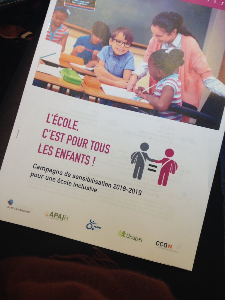 Luc Gateau, "qu'est-ce qu'une école inclusive ? Une école qui s'adapte à toutes les différences et qui ne laisse personne sur le bord de la route" #ecolepourtous