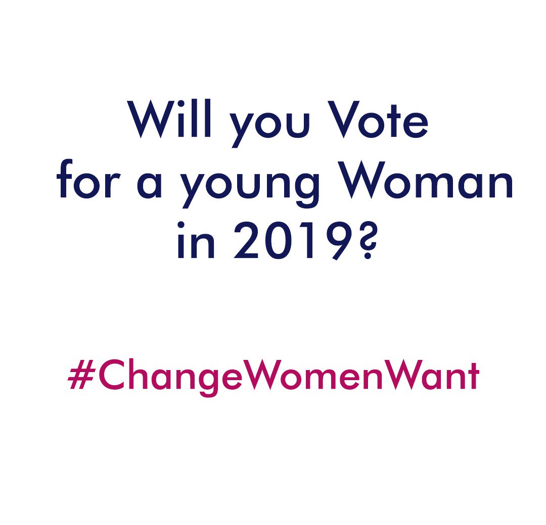 CDDWestAfrica's tweet photo. Will you Vote for a young woman in the 2019 elections?
#ChangeWomenWant https://t.co/0zw8xkoihq