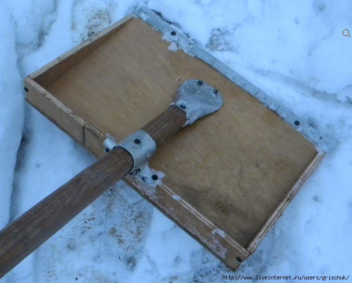 лопата для снега своими руками фото