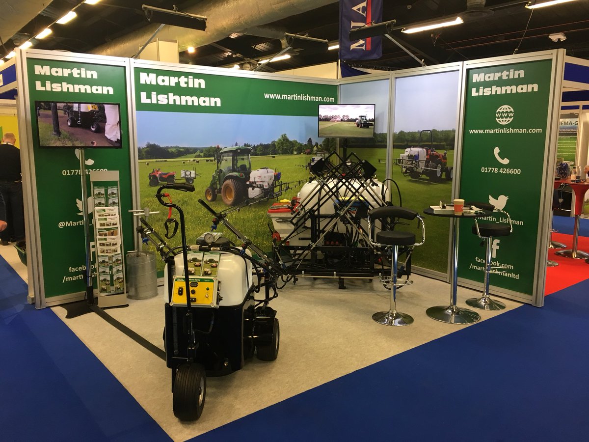 amenitysprayers's tweet photo. Come & talk to the Lishman team on stand A52 @ @BIGGA_BTME #BTME2018 See the #PedestrianMicroSprayer & #CompactSprayer systems to keep your #Turf and #Soil in top condition. https://t.co/9H4qkcYMYc