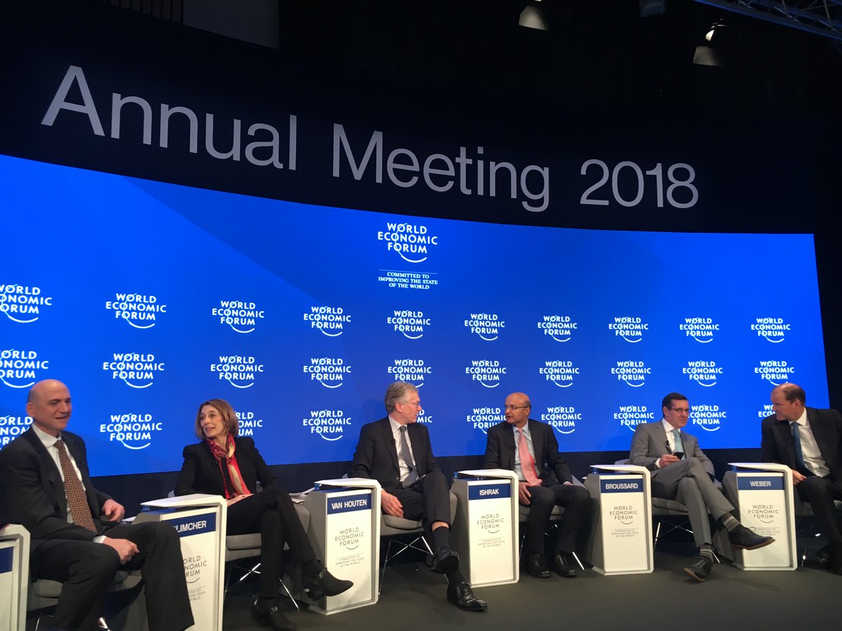 Philips's tweet photo. ‘’#IoT and cloud can help create new model of patient engagement,’’ Frans van Houten at #WEF18. Watch the discussion now https://t.co/kKsSdCKwIy #HealthIT #futurehealth https://t.co/8YhCfKuNF2