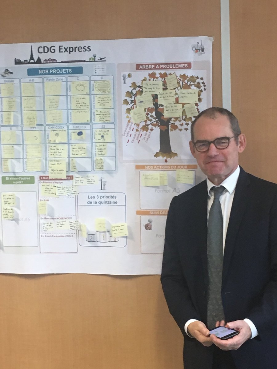 thomas_segre's tweet photo. Heureux de voir Mr le président Jeantet devant un de mes supports de management Visuel!  #excellenceoperationnelle #sncfreseau https://t.co/ff5SHrpHE5