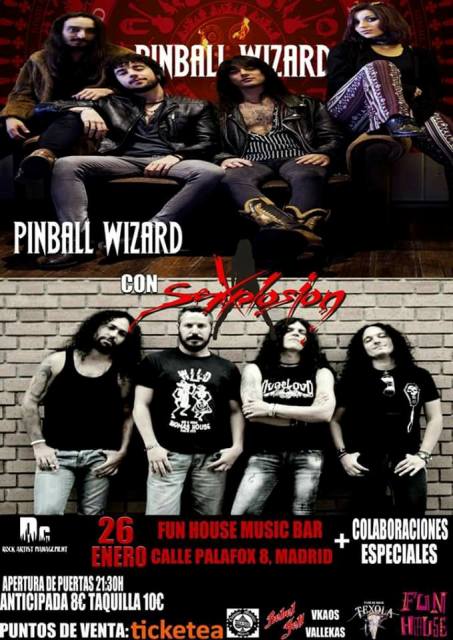 El 26 de enero @pinballwizardse se presenta en <a href="/FunHouseBar/">FunHouse</a> de #Madrid junto con <a href="/SexplosionRock/">Sexplosion</a> . metaltrip.com/el-26-de-enero… #Metaltrip
