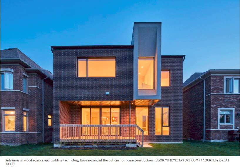 WoodDesignMag's tweet image. Amendments to the #OntarioBuildingCode helps give home buyers &amp;amp; builders more options in #Wood construction! Many choose a wood because its natural beauty, its a #renewable &amp;amp; #recyclable resource, and it also makes for fast and efficient home construction bit.ly/2zeW9Vf