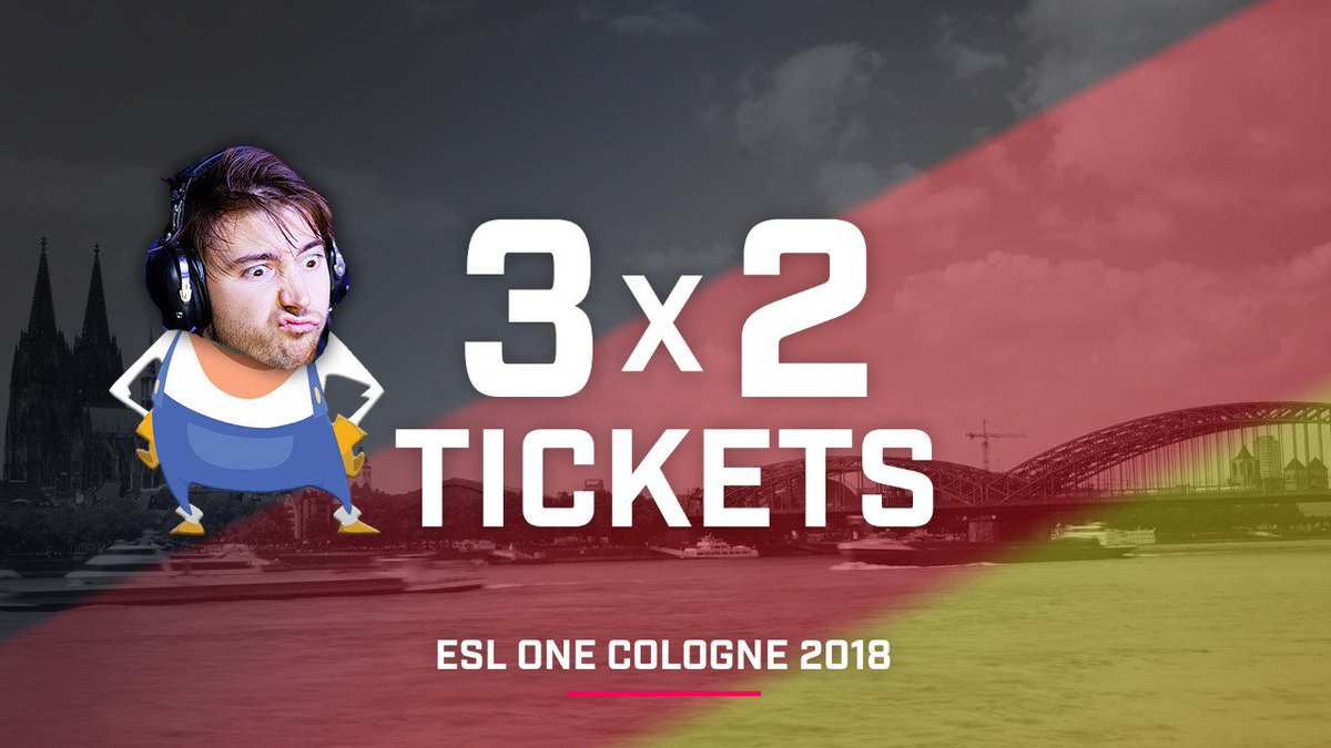 To celebrate my new found residency in Deutschland I am giving away 3x 2 weekend tickets for ESL One Cologne 2018. Follow and retweet to enter and have a chance to win. Winners announced on the 30th of January!