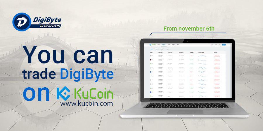 DigiByteCoin's tweet photo. Exchange Series Day 9: You can buy and sell DGB on KuCoin, which is a Hong Kong based exchange! @kucoincom #DGB #DigiByte https://t.co/u2L4qprLBJ