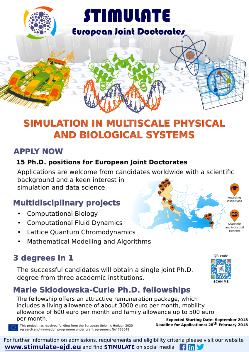 stimulate_ejd's tweet photo. 2nd round of PhD applications. Deadline 28th of February 2018! https://t.co/lCbmPmnr7o
