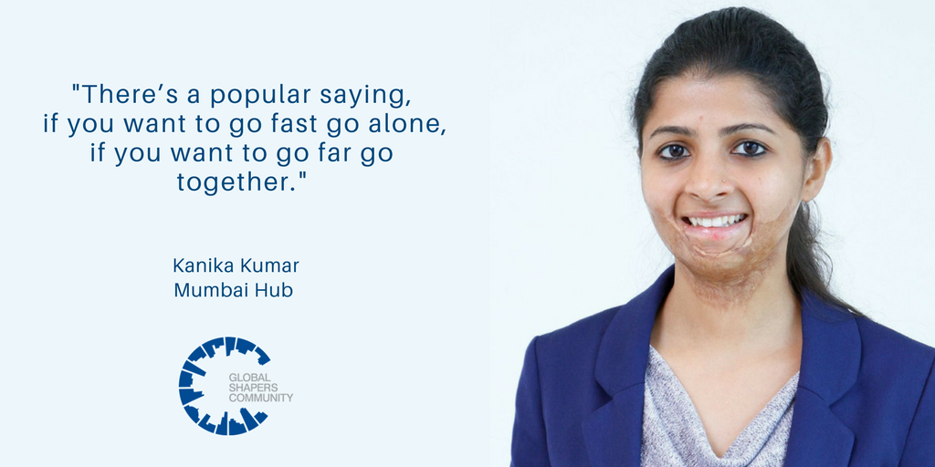 GlobalShapers's tweet photo. #GlobalShaper Kanika Kumar at #wef18 from @mumbaishapers believes that collaboration has an impact on building cooperation in a #FracturedWorld ⏬ https://t.co/bFAgpC8Gzv