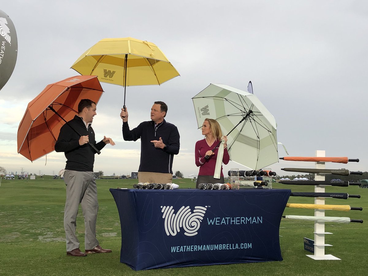 Weatherman Umbrella on Twitter: &quot;Great talking with @CharlieRymerGC and @LThompsonGC on @GolfChannel this morning. Stay dry today! #lovemyweatherman #weathermangolf… https://t.co/PgwRjHzBSi&quot;