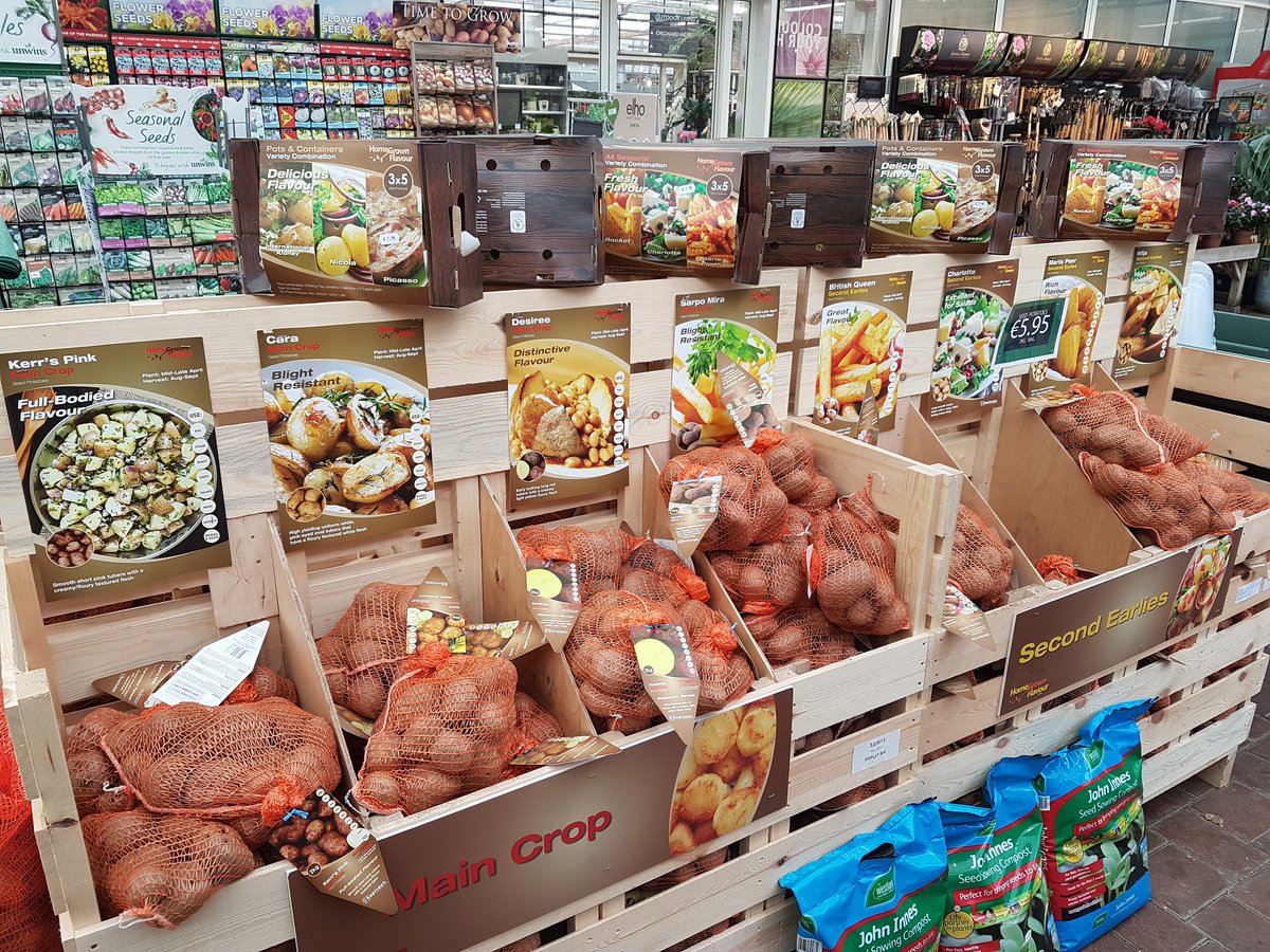 Barrowbridgeltd's tweet photo. @kapiteyngroup new season seed potatoes and vegetables For sale in @TheOrchardHGC today. https://t.co/8IbeyX6M6X