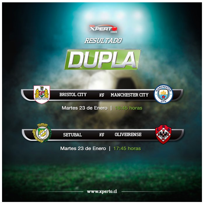 Bristol vs City y Setubal vs Oliveirense. Solo los mejores se atreven con esta dupla.