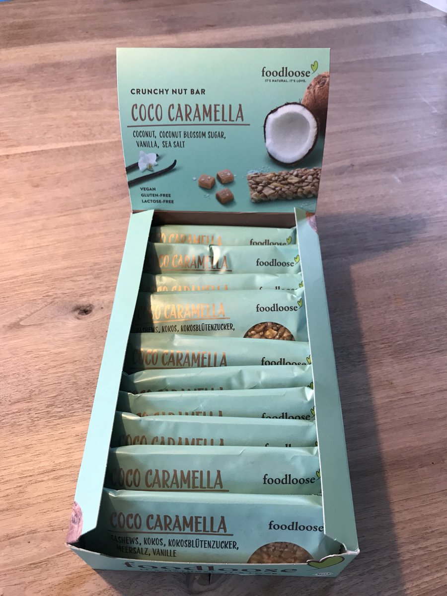 Nieuw in het assortiment. 100% #biologisch #vegan #foodloose #mueslireep