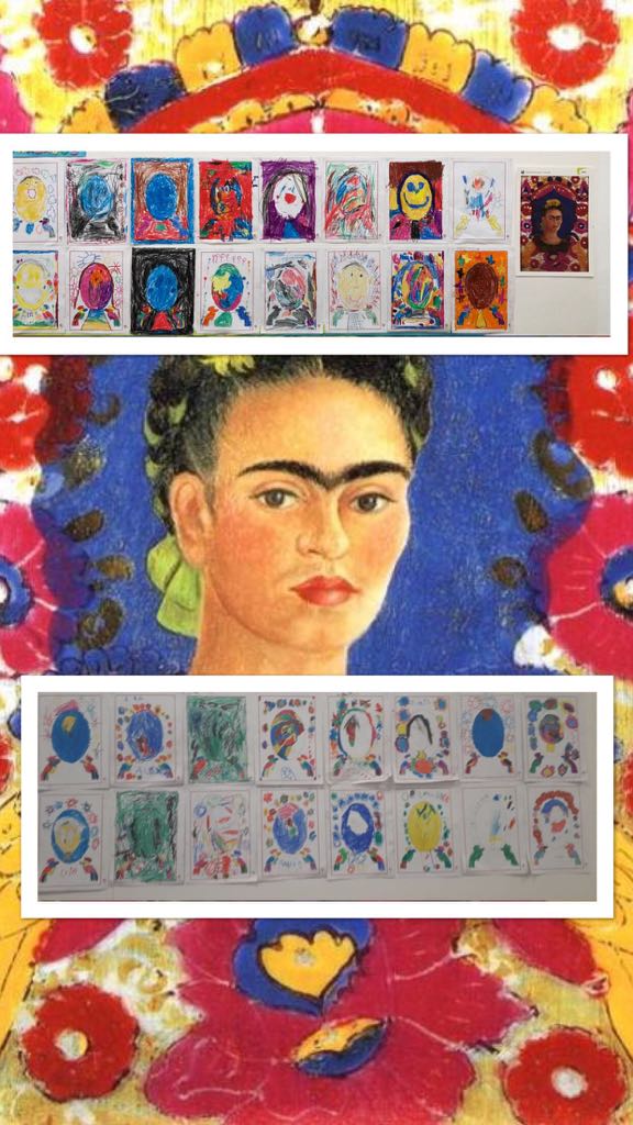 ColegioNicoli's tweet photo. El autorretrato con FRIDA kAHLO #infantil https://t.co/VsCcgpRReS