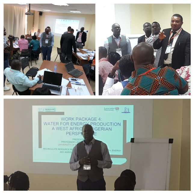 #waterforenergy day 2: Professor Ezemonye from the University of Benin gave a presentation about bioenergy issues in West Africa followed by a Q&amp;A session with his colleagues #Recirculate #GCRF <a href="/RECIRCULATERS/">RECIRCULATE GCRF</a> <a href="/LancsUniLEC/">Lancaster Environment Centre</a> <a href="/LancsUniSciTech/">Science & Technology at Lancaster</a>