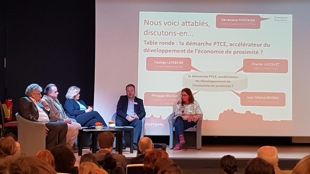 Steph_de_ESS's tweet photo. Échanges et réflexion sur le projet Emergence Beauvais (démarche PTCE). Table ronde avec @CD_oise #CCI du beauvaisis agglo Beauvaisis et la CRESS Hdf @ESS_HDF #ESSHDF #FrenchImpact https://t.co/t3Z8vIhku4
