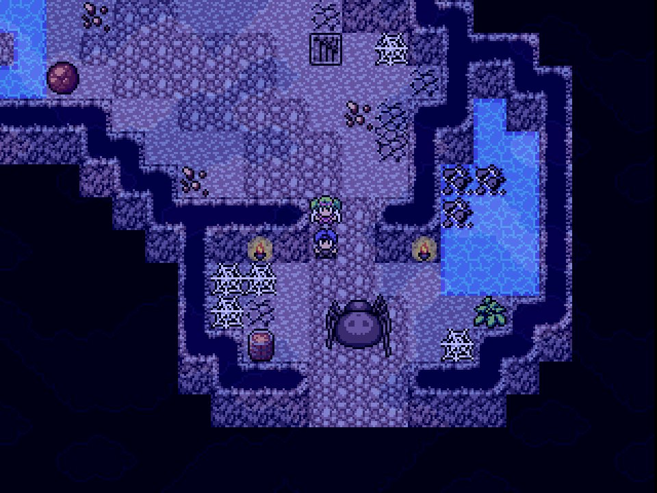 gamekrazzy's tweet photo. New Boss Fight! #pixelart #indiegame #gamedev #devgame #indiedev #rpgmakermv #rpgmaker #mv #tagaiagame #rpg #spiders https://t.co/bxiuMgHcxi