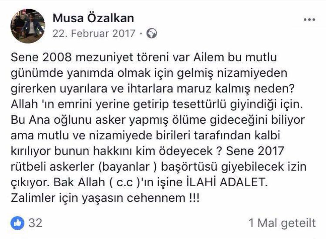 Zalimler için yaşasın cehennem #ZeytinDalıHareketı ruhun saad olsun