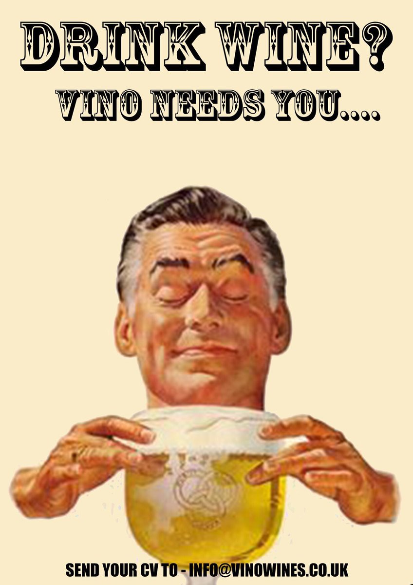 We have a 24hr position <a href="/VinoStockbridge/">Vino Stockbridge</a> starting immediately. Ideally you will love wine and beer with a sensible level of knowledge of spirits. Having a smiley face is also a good idea. A love of cheese will benefit from Mellis over the road. #joabs #edinburgh
