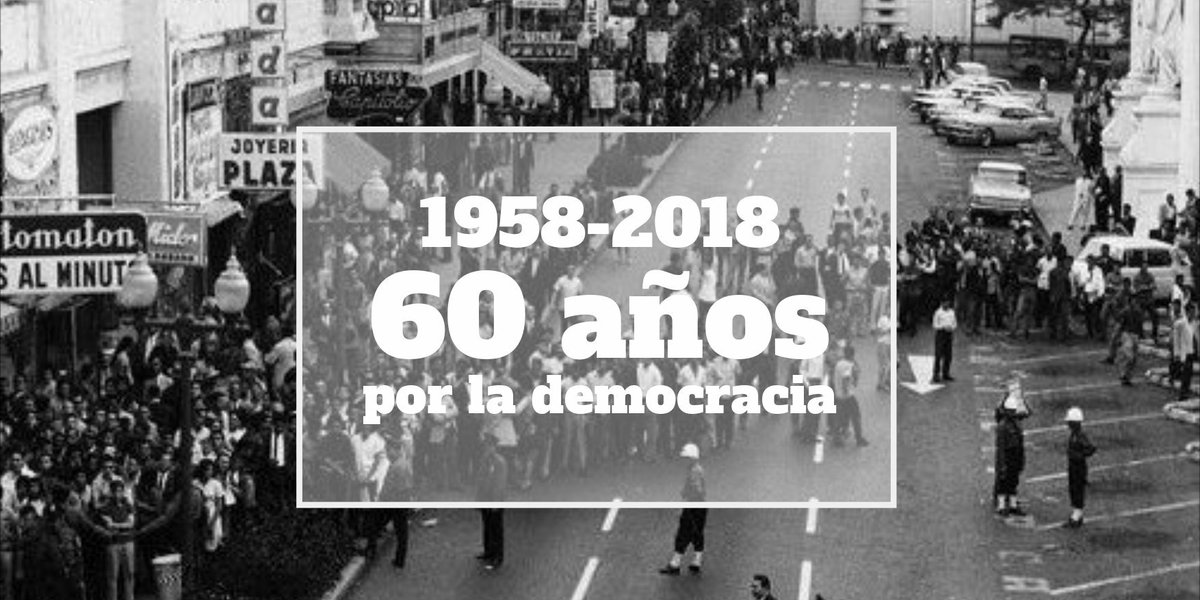 _Provea's tweet photo. Buenos días!

#23Ene hace 60 años quedó demostrado que a pesar de su fortaleza aparente, una dictadura puede ser derrotada por la fuerza organizada del pueblo. https://t.co/N8IB5CuMea