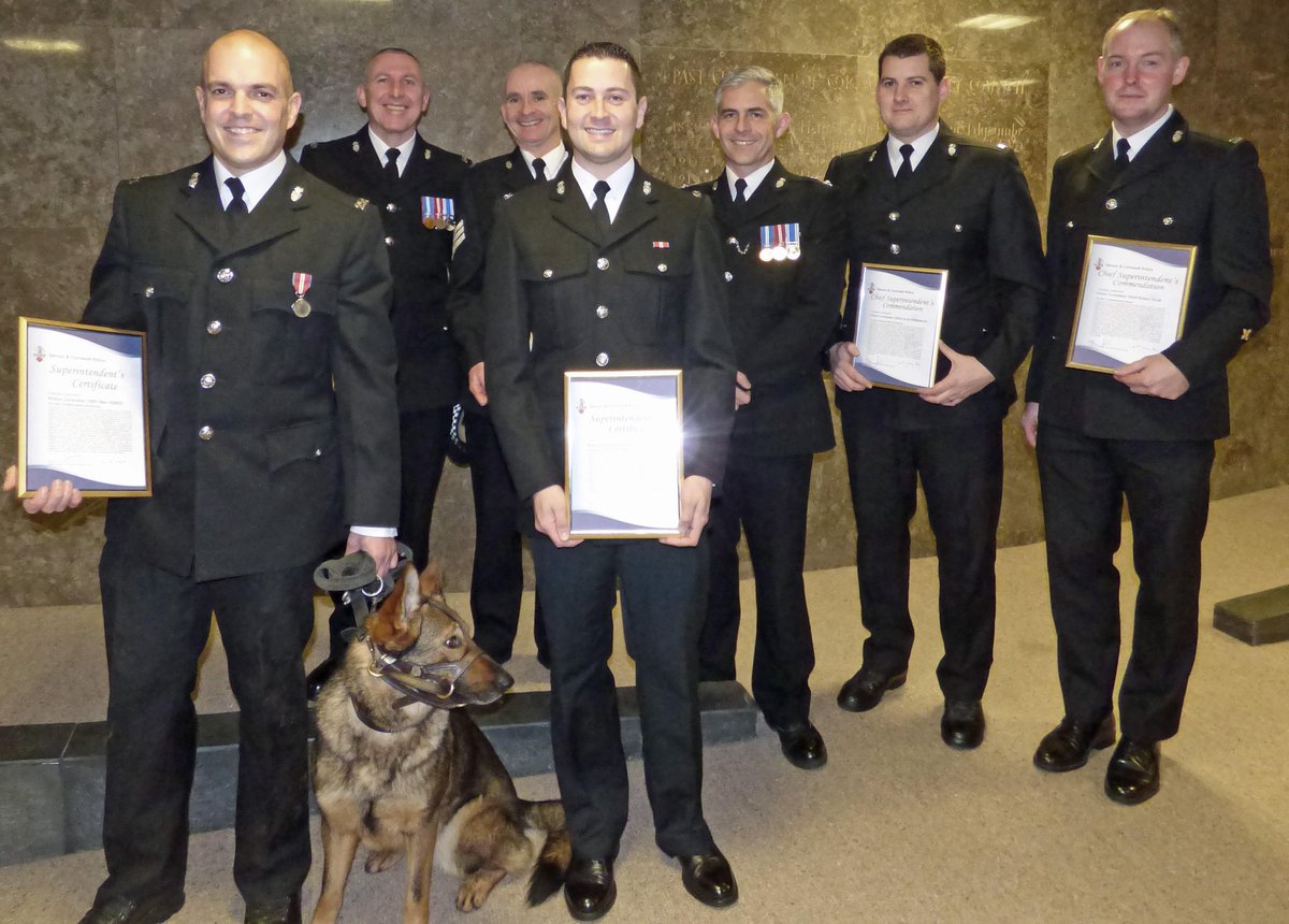 Cornwall police receive awards for bravery and investigation skills. goo.gl/8AL3JC
