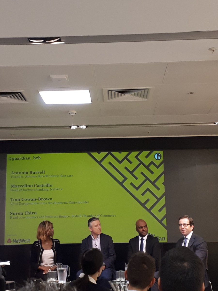BusinessWandBC's tweet photo. Thank you @guardian_b2b @NatWestBusiness for an interesting seminar #solvingthesolvable #Brexit #smallbusiness https://t.co/SfdiqPDZhJ