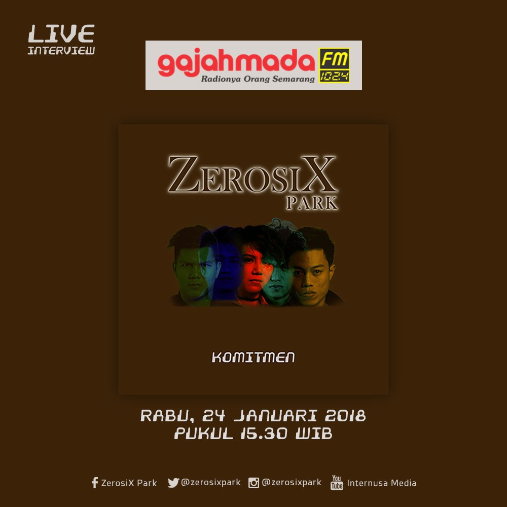 ZerosiXpark's tweet photo. Dan yang di Semarang besok kita akan live interview di @GajahmadaFM . #Komitmen #ZerosixPark https://t.co/R29K77hER8