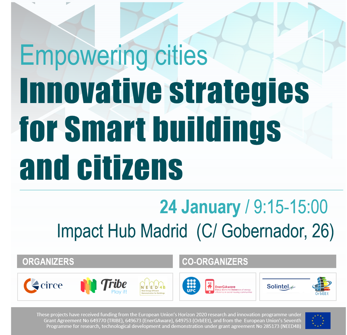 EnerGAware's tweet photo. Don't miss out! Last day to register for an #energy savings &amp; #gamification workshop at @ImpactHubMAD w/ @EnerGAware &amp; many more. See you there: https://t.co/OxXYRNpOhr https://t.co/8aVUPfR7LM