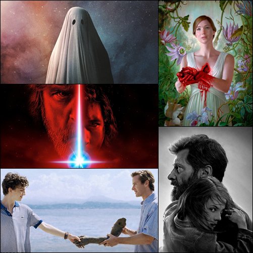 samisribeiro's tweet photo. 🎬@TheCinegogue #Top10FilmsOf2017🎥
A Ghost Story
Star Wars: The Last Jedi
Three Billboards Outside Ebbing, Missouri
Coco
mother!
Logan
Call Me by Your Name
The Disaster Artist
Get Out
Brimstone https://t.co/l18XguKbmN