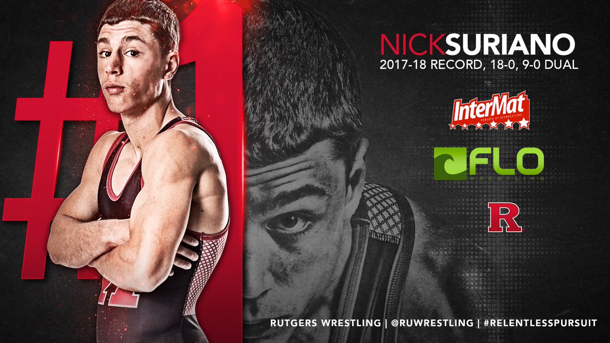 It's official, Nick Suriano is No. 1 nationally at 125 pounds!

For the first time in program history, the unanimous wrestler in his weight class competes right here at Rutgers.

#RUWR | #RelentlessPursuit