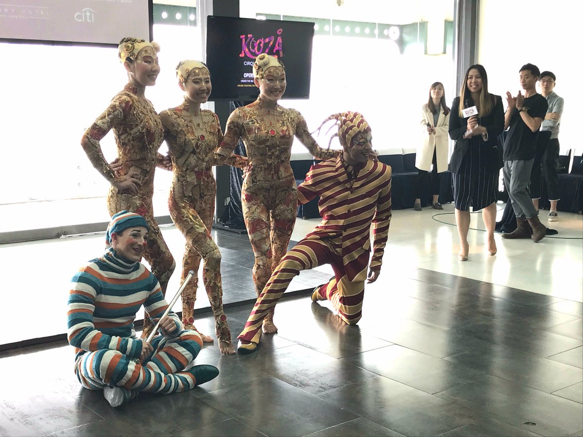 GHCAsia's tweet photo. Thrilling, heart-stopping acrobatic performance “#Kooza ” by @Cirque du Soleil is coming to Hong Kong this April! We are delighted to be helping @Cirque du Soleil launch this production. https://t.co/EA3UrAsYUn