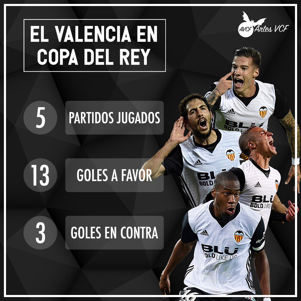 ArtesVCF's tweet image. A pasar pagina del partido de Las Palmas, mañana tenemos partido y estas son las estadísticas! El Valencia busca meterse en semifinales por segunda vez en tres años!!