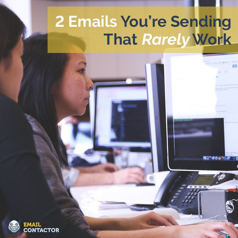 emailcontactor's tweet image. Are your #emails not getting responses? You might be sending the wrong emails - goo.gl/ZvJch5