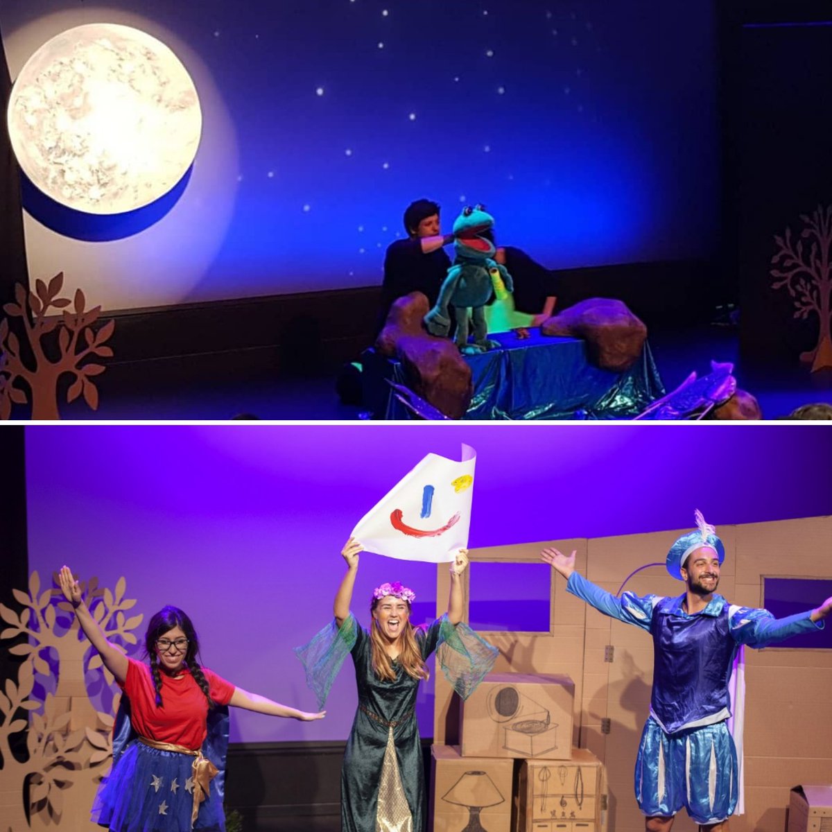 ¡Nuevos horarios de nuestros espectáculos infantiles en <a href="/teatrosluchana/">Teatros Luchana</a>!

#UnaRanaEnLaLuna, obra para bebés: sábados (11:30h) y domingos (11:00h)
proticketing.com/teatrosluchana…

#PrincesaDosPuntoCero, la revolución de los cuentos de hadas: sábados (12:30h) y domingos (12:00h)

#teatro