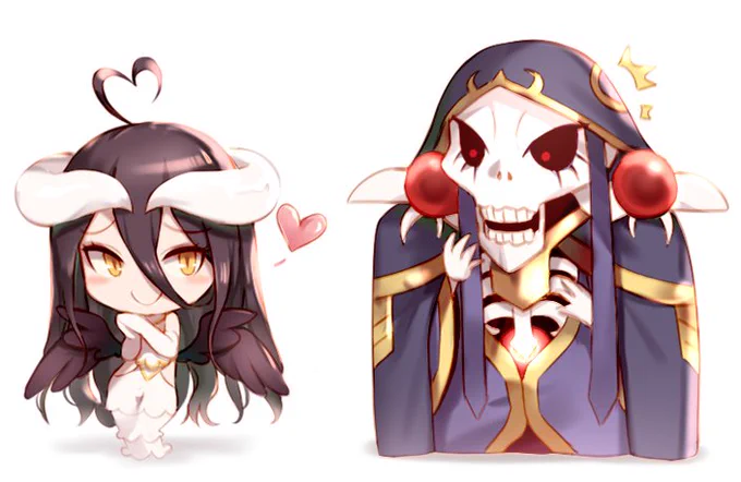 #オーバーロード #アルベド 二人共可愛い～ 