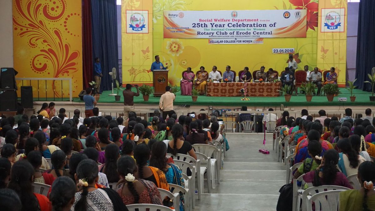 karuppusamyREAD's tweet photo. #READ association with Goverment, Erode rotary club and vellalar college for End violence against women in work place 

Women commission has 25 years celebration we had rally and seminar https://t.co/t2zcPhNI8t