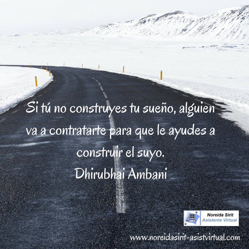NoreidaS_VA's tweet photo. Si tú no construyes tu sueño, alguien va a contratarte para que le ayudes a construir el suyo. Dhirubhai Ambani. #FelizMartes #Motivacion #CreenEnTi https://t.co/AmGpvIyj8O