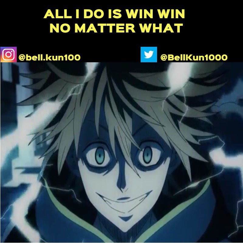 My New #Original #AnimeMeme #Meme :
#Anime : #BlackClover
QOTD : Will #Asta &amp; #Yuno defeat the villain in Ep 17?
AOTD : Yes. Also, #Luck #LuckVoltia just loves to win too 😂 .
Characters : #Noelle #NoelleSilva #Vanessa #Yami #Mimosa
Guillds : #BlackBulls #GoldenDawn