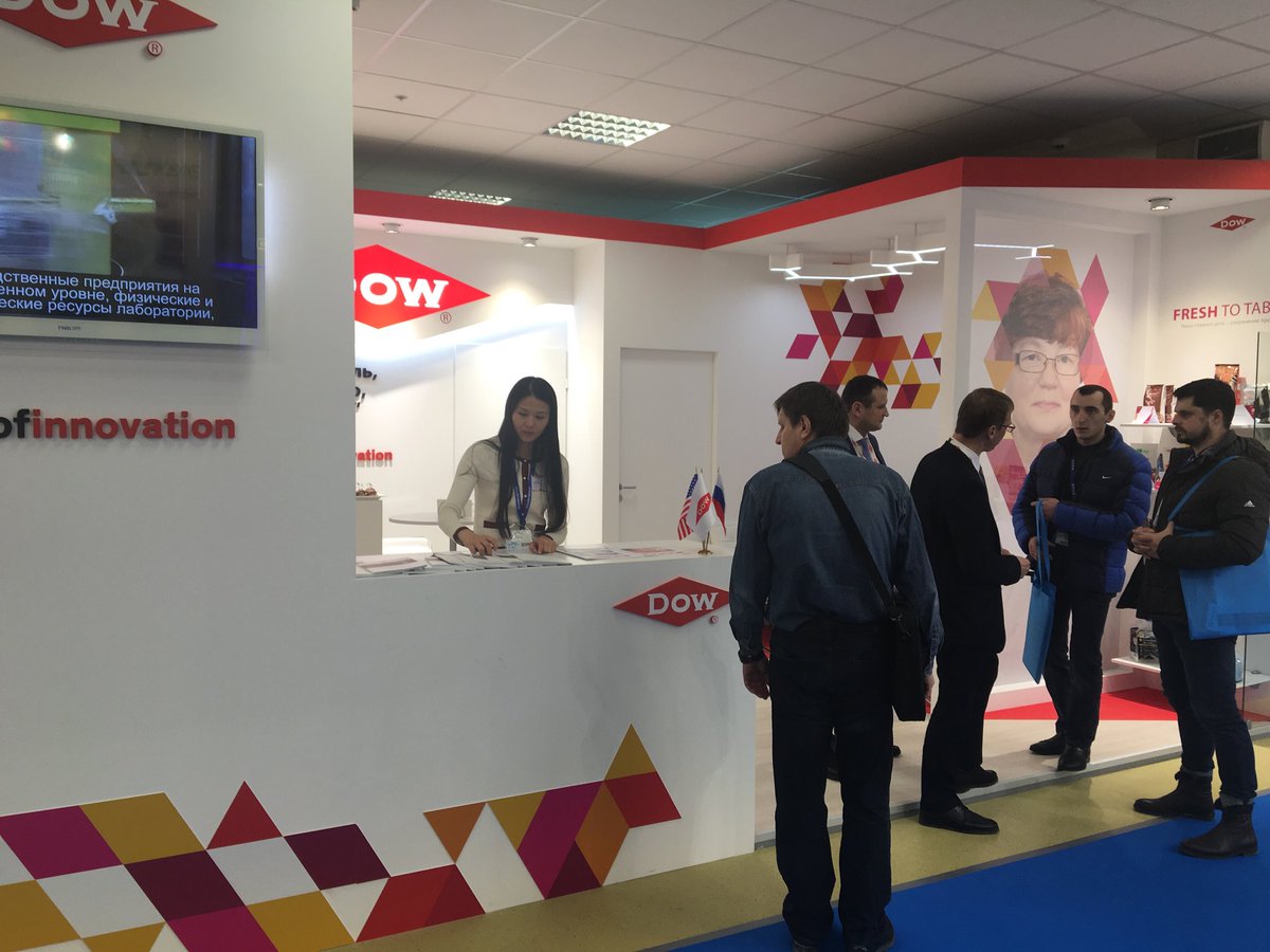 DowPackEMEA's tweet photo. DOW Packaging welcomes customers at #Interplastica2018 stand 1G16, hall 1, Moscow Expocenter https://t.co/2AzLN0GQWD