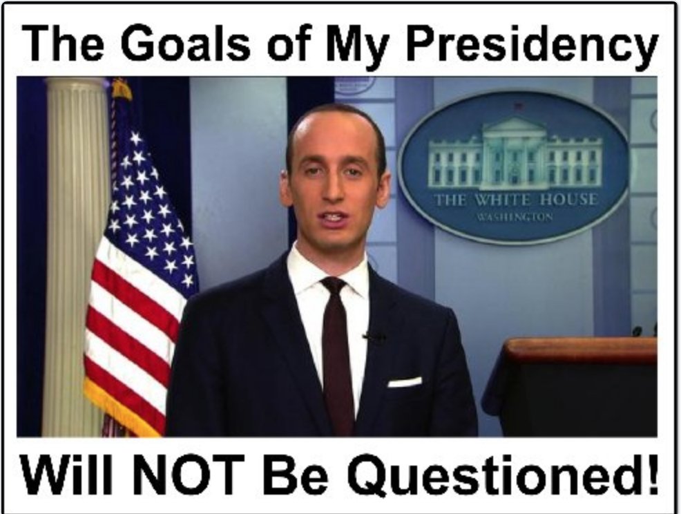 Vetinari3's tweet photo. @realDonaldTrump What does #PresidentMiller think? https://t.co/ThreI5ueUd