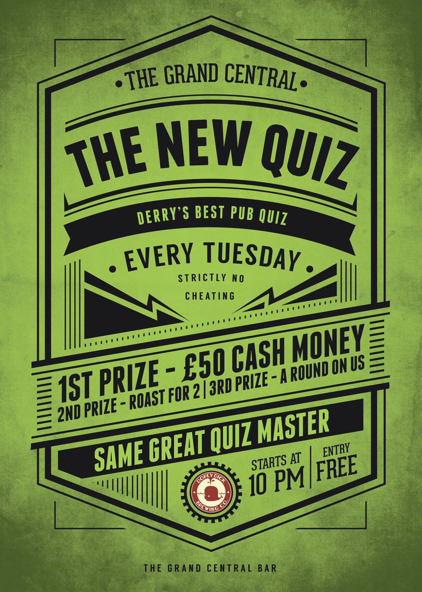 🥊🥊🥊 round 3!!!! New quiz, new prize, new time! Quizzy Tuesday's 🤹🤹🤹 <a href="/DerryLiveList/">Derry Live List</a> <a href="/Paddywagontour/">Paddywagon Tours</a> <a href="/CityHotelNI/">City Hotel Derry</a> <a href="/doonce2121/">alan dunne (doonce)</a>