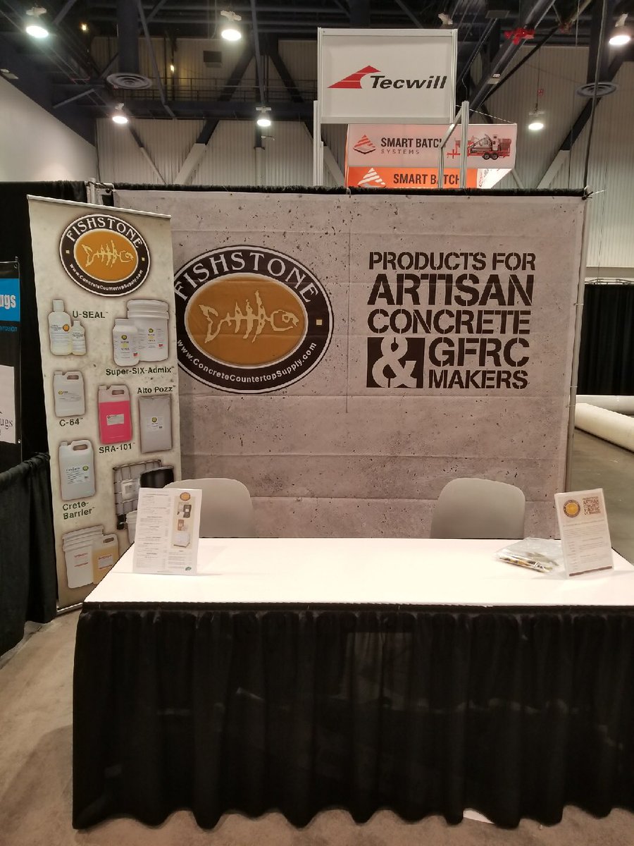 FishstoneInc's tweet photo. Stop by and visit #FISHSTONE to pick up specials on product and training at our World of Concrete booth N418 in the North Hall this week with Tom Fischer is in our booth #WOC2018 https://t.co/RgLnDMecKb