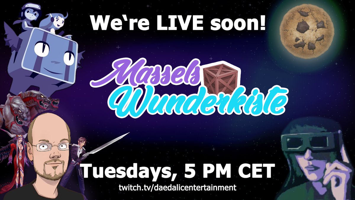 daedalic's tweet photo. Don't forget to tune in to our #stream MASSELS WUNDERKISTE at 5pm CET! Our #scripter Massel plays different games during our Tuesday #streams - today: #Gyromancer ► https://t.co/LaUTAShAFs https://t.co/9I9hQ4CH9e