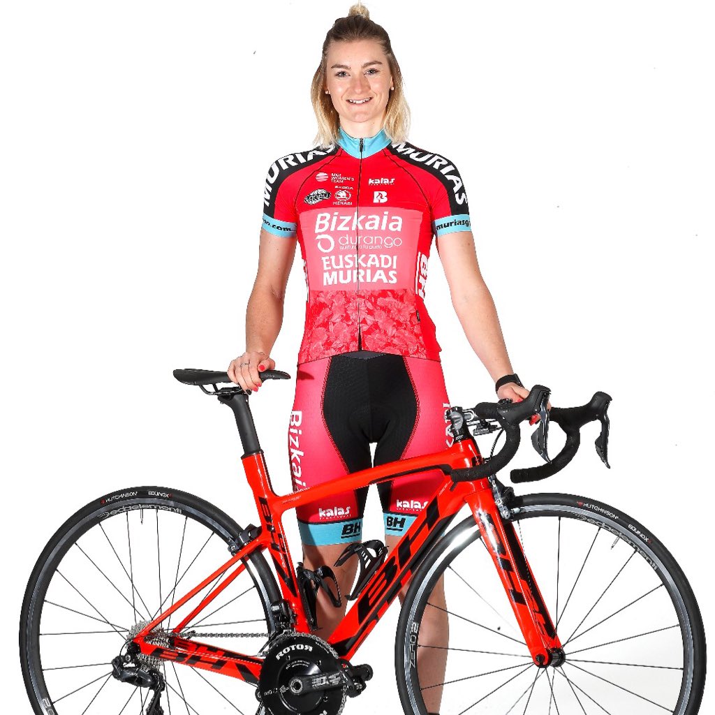 What do you think? Do you like my new colours? 😍 I do...!!! ❤️❤️❤️ <a href="/BizkaiaDurango/">Bizkaia-Durango</a> <a href="/MuriasGrupo/">Murias Grupo</a> <a href="/MuriasTeam/">Euskadi Murias</a> <a href="/BH_Bikes/">BH Bikes</a> <a href="/Kalaswear_es/">Kalas Sportswear ES</a> <a href="/SPIUKSportline/">SPIUK</a> #NewProfilePic #newteam #bizkaia #durango #womencycling #italy #cycling #newseason #bologna #altoadige #inlove