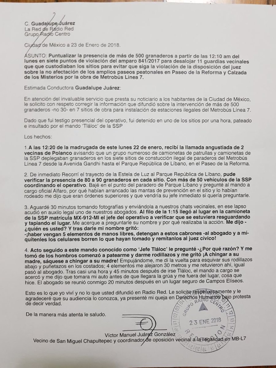 SuarezdelReal1's tweet photo. Es inadmisible que se siga utilizando a instituciones como la @SSP_CDMX para seguir violentando el derecho a la protesta y a un espacio público.
#Mancera cierra su mandato tal como inició, con golpes y protegiendo sus negocios #Linea7Metrobus https://t.co/aSxGxACjza